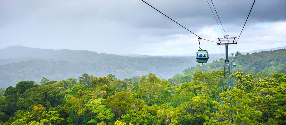 Skyrail Rainforest Cableway in Cairns On The Beach Holiday Apartments